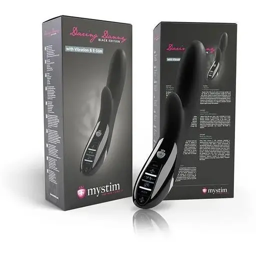 Вибратор-кролик с электростимуляцией Mystim Daring Danny eStim Black миостимулятор - фото 7