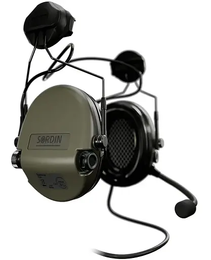 Активні навушники Sordin Supreme MIL CC з ARC Rail зелені - фото 3