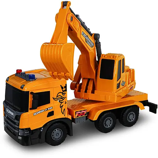 Автомодель TechnoDrive Super Big Truck Экскаватор Scania (5006KS) - фото 8