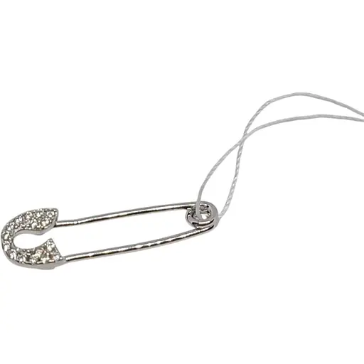 Серебряная брошь-булавка Silvex 925 с фианитами. БР2Ф/032