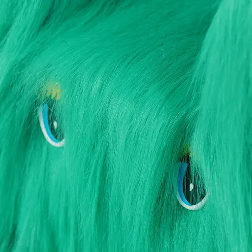 Дитячий Стільчик Пухнастик 43см зелений - фото 2