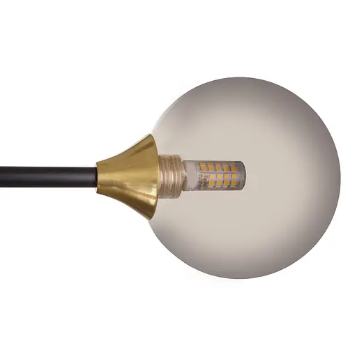 Люстра стельова Brille в спальню G9 40W BK/GY (BR-01 635C/6) - фото 3