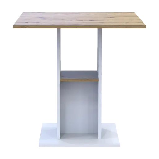 Стіловий стіл Doros Коуд Білий/Дуб Артізан 70х70х74 (41510131) - фото 2