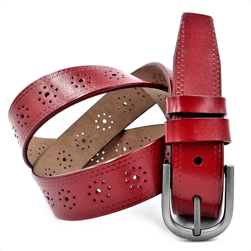 Кожаный ремень Weatro женский 110-115х3,5 см acs0013532 - фото 3