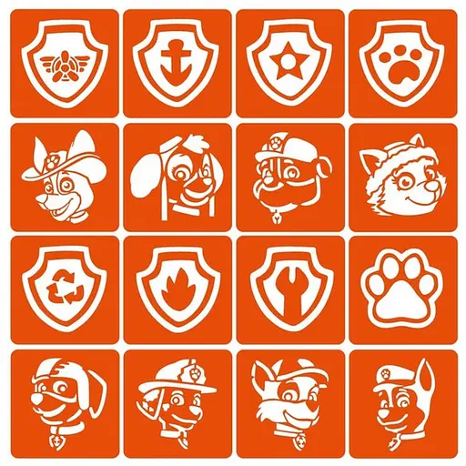 Набір трафаретів для біо-тату Щенячий патруль paw-patrol-16