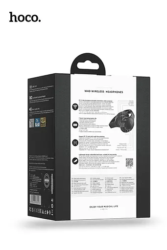 Бездротові накладні навушники Hoco W40 чорні - фото 5