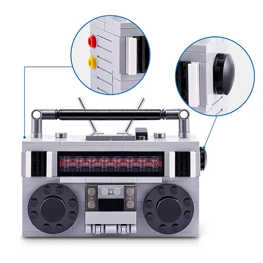 Конструктор в капсуле Max серии "Retro" S1 - Кассетный магнитофон - фото 2