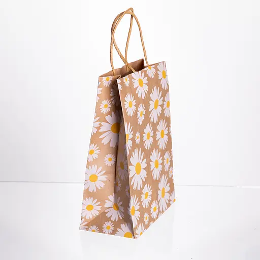 Подарунковий пакет Yiwu HP-10359-6W крафтовий 15х8х21 см 12 шт. білий - фото 3