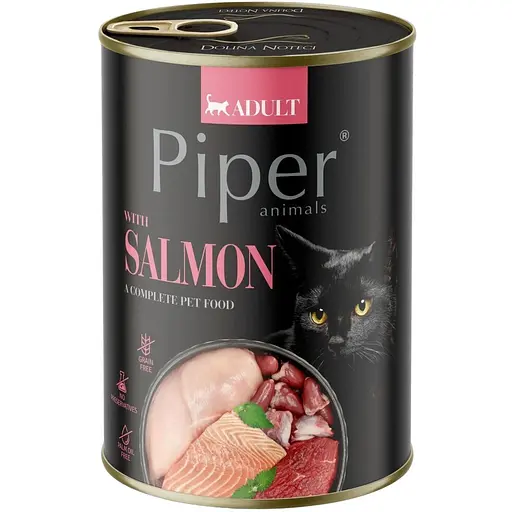 Вологий корм Dolina Noteci Piper консерви для котів з лососем 400 г  