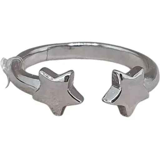 Серебряное незамкнутое кольцо Qvaliz Звезды. 90101192 15,5