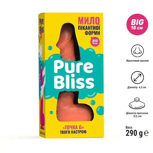 Крафтове мило-член із присоскою Pure Bliss Big Coral - фото 6