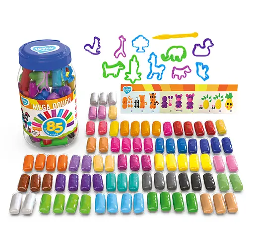 Набір для ліплення з тістом Mega Dough, 41227, 85 стіків, TM Lovin