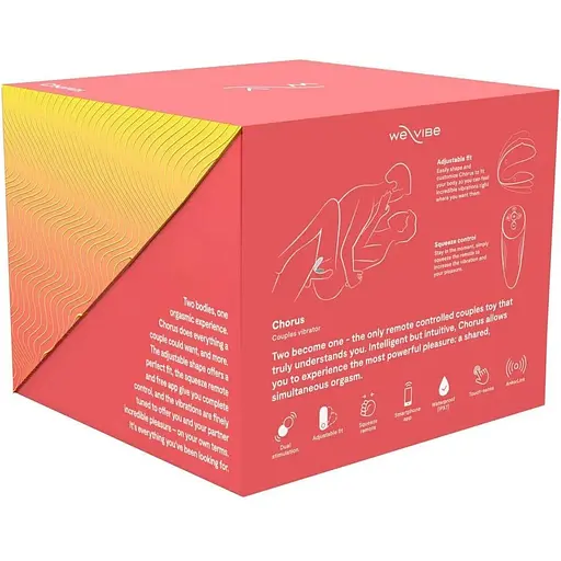 Смарт-вибратор для пар We-Vibe Chorus Crave Coral сенсорное управление вибрациями сжатием пульта - фото 10