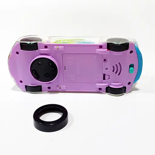 Дитяча музична машинка A-Toys XY.147-2 прозорий корпус, кольорові деталі, звук, світло, в коробці (6973460010015) Фіолетовий - фото 2