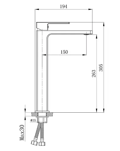 Змішувач для раковини Qtap Gemini QTGEM269GMB45680 Gunmetal Black PVD - фото 2