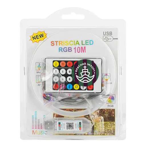Гирлянда светодиодная Market Union USB 100 LED 10 м