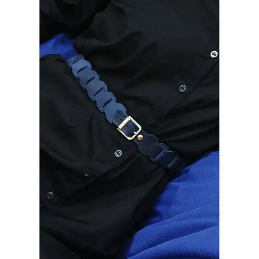 Женский кожаный бохо-ремень BlankNot Crazy Horse синий  - фото 7