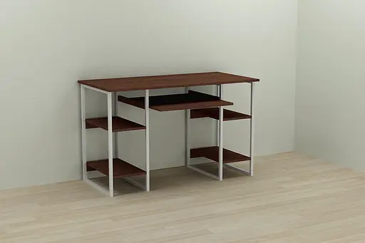 Компьютерный стол Ferrum-decor Тим 75x120x70 белый ДСП Венге 16мм (FRD-106101)