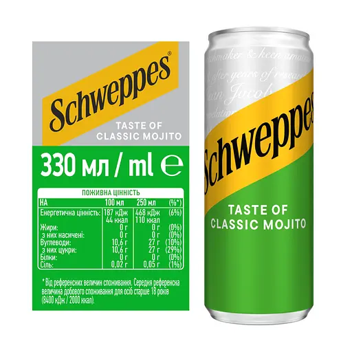 Напій Schweppes Classic Mojito безалкогольний 330 мл (714690) - фото 7