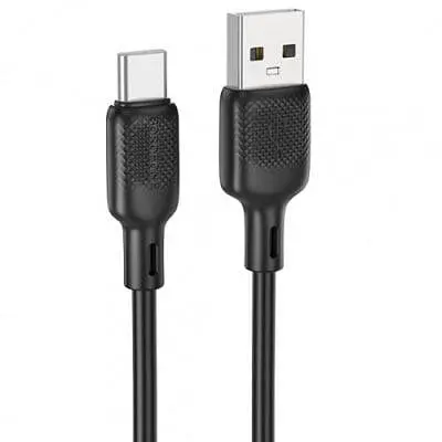 USB-кабель Borofone BX113 Silicone Lightning 1 м чорний - фото 2