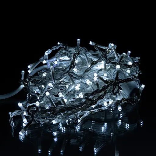 Новорічна гірлянда вулична Бахрома GarlandoPro 6 м 105 LED білий провід Біле світло 6МWW - фото 2