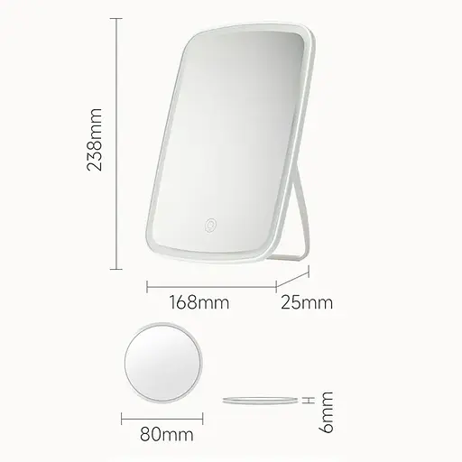 Дзеркало для макіяжу Jordan-Judy LED Makeup Mirror PRO 9.5" (NV662) - фото 7