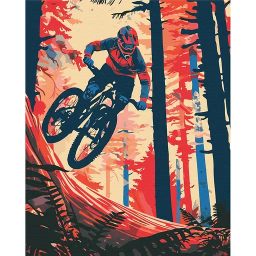 Картина за номерами на підрамнику Brushme Адреналін на колесах