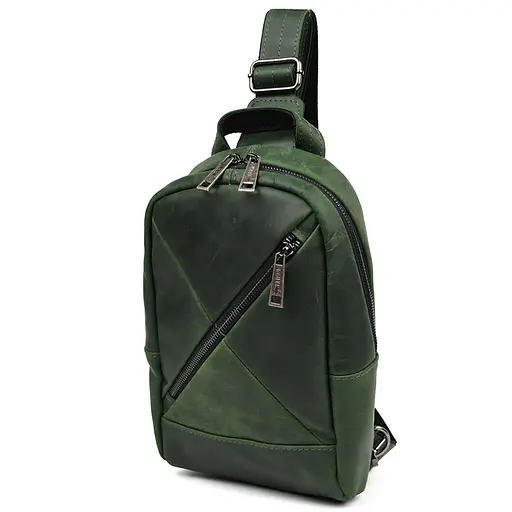 Рюкзак слинг кожаный с карманами TARWA 29х17х8 см sum0028226 - фото 1