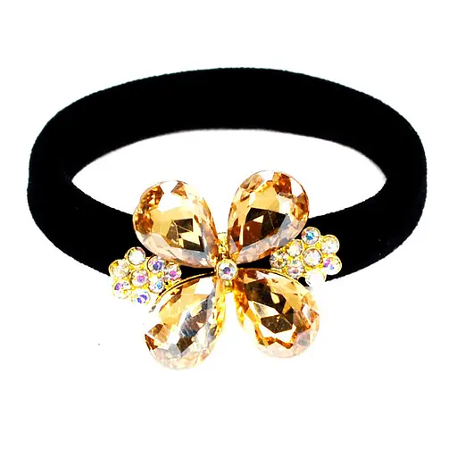 Дитяча резинка для волосся з камінчиками La-beauty 0302-1056-2, 1 штука - фото 1