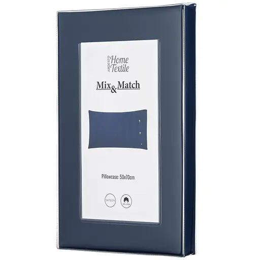 Наволочка Ardesto Mix&Match, 50х70см, 100% хлопок, сатин, синий (ART5070PCN) - фото 6
