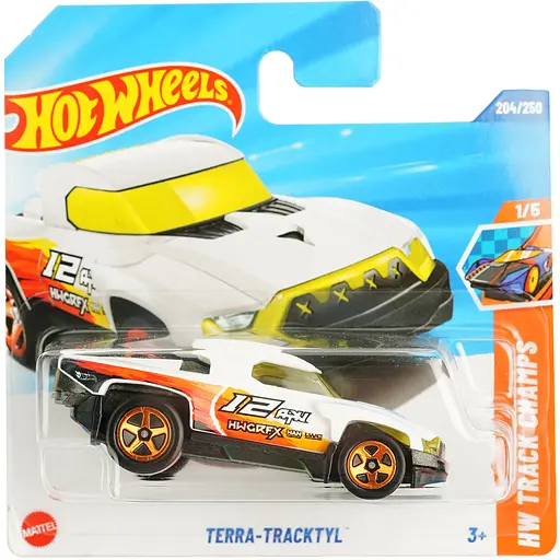 Базовая машинка Hot Wheels HW Track Champs Terra-Tracktyl бело-оранжевая (5785) JBB23-N521          