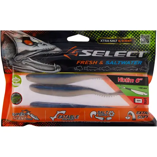 Силікон Select Victim V-Tail 6" #301 (3 шт/уп) - фото 2