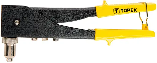 Заклепочник на два положения TOPEX для алюминиевых заклепок 2.4, 3.2, 4.0, 4.8 мм (43E712) - фото 1