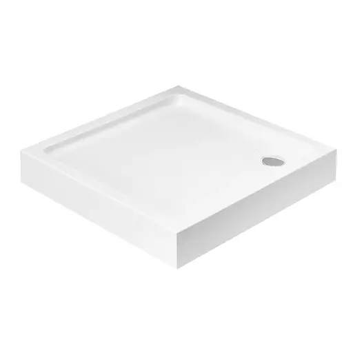 Душовий піддон Imprese 100x100x15 см квадратний в комплекті з сифоном s0941010S білий - фото 1