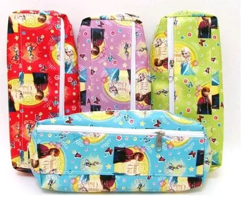 Пенал тканинний Frozen, 2 змійки, 20x8x4 см, з поролоном (В асортименті) - фото 2