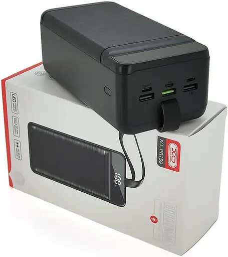 Універсальна мобільна батарея XO PR159 60000mAh PD20W+QC22.5W (Чорний) - фото 10