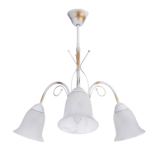 Люстра подвесная Brille флористика E27 60W WH (BKL-470S/3) - фото 2