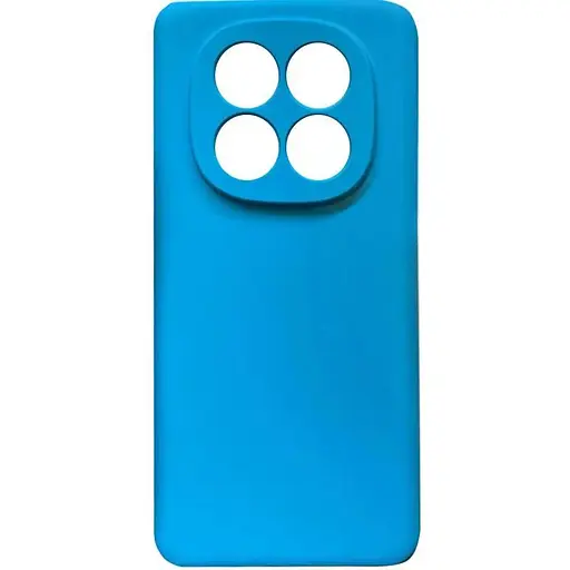 Чехол TPU Getman Liquid Silk Full Camera для Xiaomi Redmi Note 14 Pro+ 5G Голубой / Blue