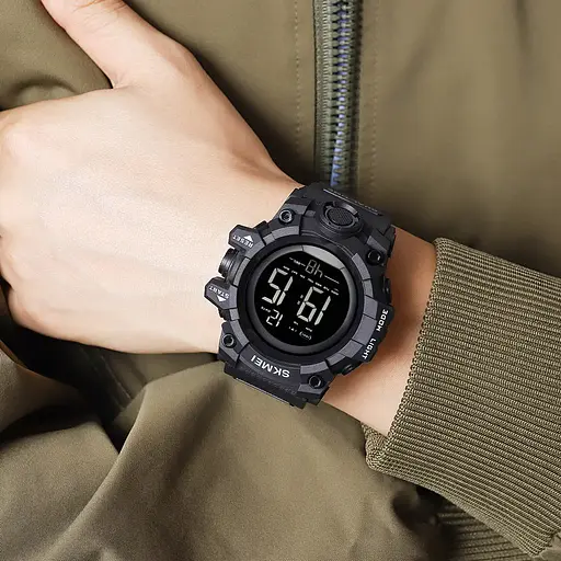 Годинник чоловічий спортивний Skmei 2140 hamlet (Чорний) - фото 6