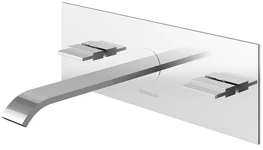 Смеситель для умывальника Kohlman Axis chrome + BOX скрытого монтажа QW195N Хром - фото 1