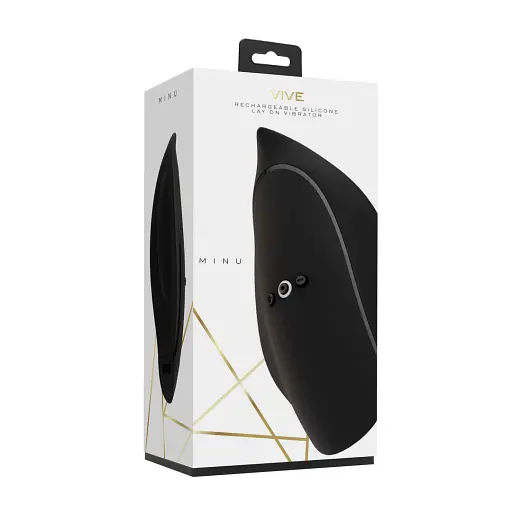 Вібратор Vive Minu Lay On 8.5 см (чорний) - фото 5