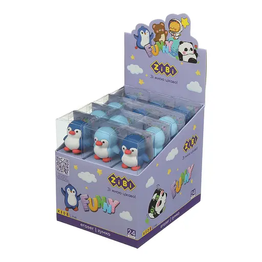 Ластик фігурка Penguin, 60x35x32 мм