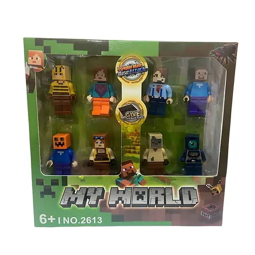 Набор игровых фигурок персонажи My World 8 шт. с оружием (2613)
