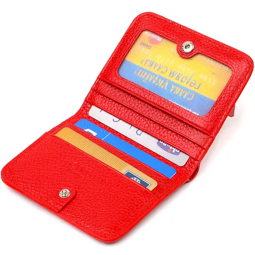 Кожаный женский кошелек Canpellini 10х9х1 см acs0025508 - фото 3