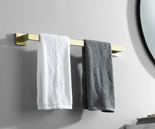 Вішалка одинарна для рушника Rea Erlo 01 gold REA-06907 Золотий - фото 2