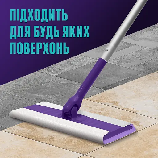 Набор для уборки полов Vortex швабра + сухие салфетки для подметки 5 шт.  - фото 4