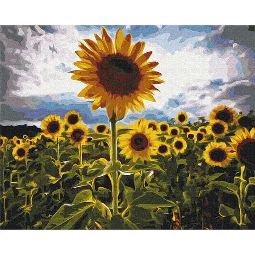 Картина за номерами Вуличка у квітах Brushme 40x50 см різнокольорова 000276845