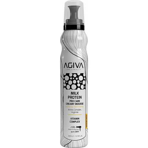 Піна для волосся Agiva Milk Protein Pro Care Hair Mousse середня фіксація 200 мл