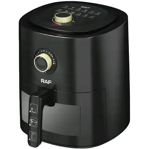 Аеро - фритюрниця без олії RAF R.5332B 1500 Вт 6 л з регулюванням температури Біла - фото 1