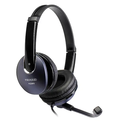 Гарнитура Microlab K290 3.5 мм Blue-Black - фото 4